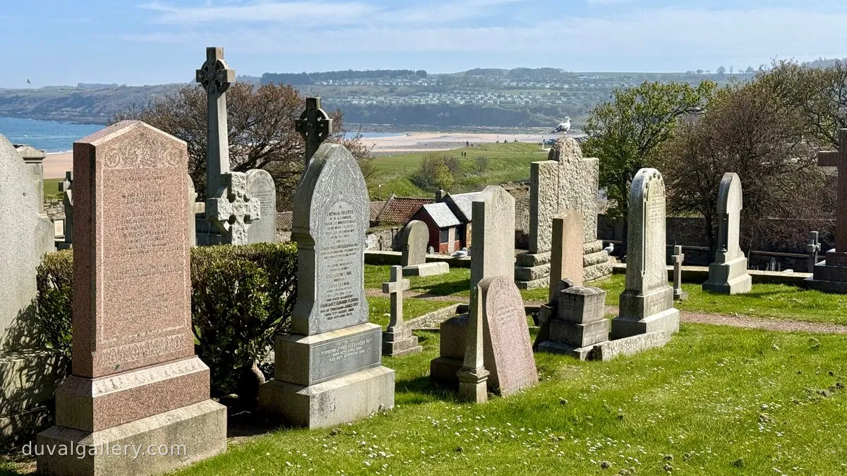 Graveyard overlooking East Sands Beach